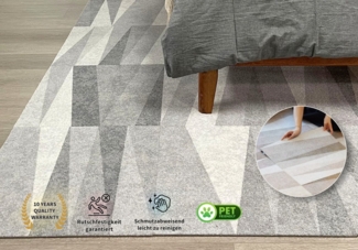 MULISOFT Teppich Premium-Abnehmbare Teppichfliesen, 6 Stück, Länge 120cm×Breite 80cm, Höhe: 9 mm, umweltfreundliches Material,Extrem Rutschfest,Langlebigkeit