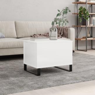 vidaXL Couchtisch Hochglanz-Weiß 60x44,5x45 cm Holzwerkstoff 830958