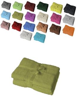 4 x Badetuch 500 g/m² 100x150 cm Kiwi