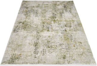 OCI DIE TEPPICHMARKE Teppich BESTSELLER CAVA, rechteckig, Höhe: 8 mm, Glanz Viskose, mit Fransen, Hoch Tief Struktur, Vintage, Wohnzimmer