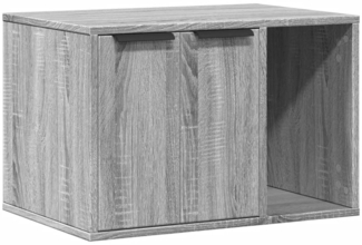 vidaXL Katzenklo Grau Sonoma 60 x 40 x 40 cm Holzwerkstoff 857729