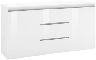 INOSIGN Kommode Magic, Kommode, Schrank, Kredenz, mit 2 Türen und 3 Schubkästen Hochglanz lackiert (B/T/H) 150x40x81 cm