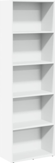 vidaXL Bücherregal Weiß 60x30x189 cm Holzwerkstoff 857917