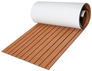Clanmacy Bodenmatte Bodenbelag Matte Bodenbelag Teak EVA Schaum Deck Teppich 240x90cm