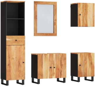 vidaXL 5-tlg. Badmöbel-Set Massivholz Akazie 3200646