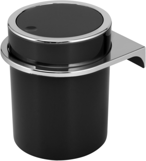 bremermann Kosmetikeimer Kosmetikeimer SAVONA inkl. Wandhalterung 5,5 Liter, rund schwarz