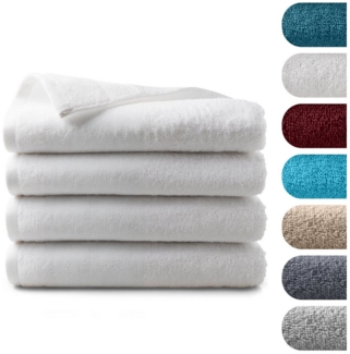 BARBONS Badetücher Duschtücher Set, Handtücher 4-tlg 70x140 cm Badetuch, Handtuch, (4-St), Walkfrottee, 100% Baumwolle, saugstark, weich