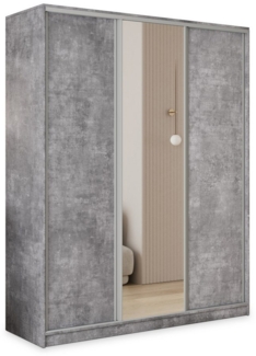 Masseno Schwebetürenschrank TARI Kleiderschrank mit Spiegel und Schubladen Schlafzimmerschrank