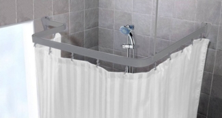 Euroshowers GmbH Duschvorhangstange Duschvorhangstange Flexibel 3 x 1 Meter biegsam kann von Hand gebogen