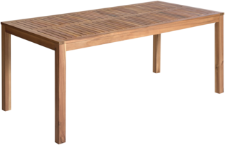 Gartentisch OMBRIANO 180 cm 90 cm zertifiziertes Akazienholz Hellbraun