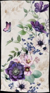 good morning Strandtuch Dinda, Velours (Packung, 1-St), Mikrofaser, Velours, Strandtuch, saugfähig, leicht, 100x180