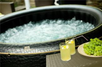 XXL Luxus MSPA Whirlpool SET aufblasbar Outdoor Indoor Pool+ Heizung 6 Pers.