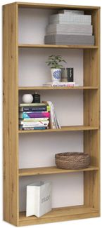 ibonto BÜCHERREGAL Laminierte HANDWERKLICHE EICHE Erhältlich in verschiedenen Größen (H 182 x T 30 x B 60 cm)