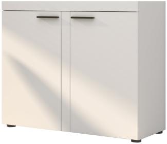 Furnix Kommode Alvor Sideboard mit 2 Türen Anrichte Kommode 97,2 cm modern, 97,2x82x40,3 cm, multifunktional & zeitlos