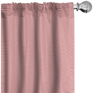 Abakuhaus Gardine Vorhang für Wohnzimmer Schlafzimmer Dekor, Microfaser, Kariert traditionelle Gingham