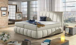 Eltap Vincenzo Bett (Soft 33) 140X200 Holzrahmen , Beige, 224 x 160 x 200 cm