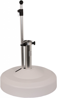 Liro Schirmständer Mini 35 S mit flexibler Klemmung weiß Ø 50 cm 35S-50-01