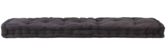 vidaXL Palettenkissen Baumwolle 120×40×7 cm Schwarz 48673