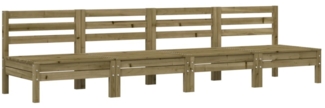 vidaXL Gartensofas ohne Armlehnen 4 Stk. Kiefernholz Imprägniert 838011