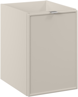 40-cm-Aufsatzschrank mit Wäschekorb (57x46x40cm), Kaschmir matt