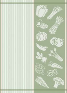 Geschirrtuch GEMÜSE (BL 50x70 cm)