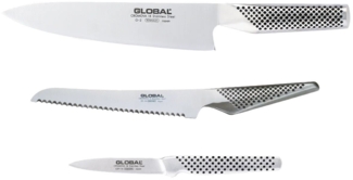 GLOBAL Messer-Set Global G-26115R Messerset dreiteilig, G-26115R