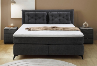 Jockenhöfer Gruppe Boxspringbett Chalet, inklusive Kissen, Wende-Bonell-Federkern-Matratze (H2/H3), PU-Schaum Topper