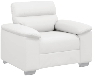 vidaXL Sessel Weiß 60 cm Kunstleder 4105332