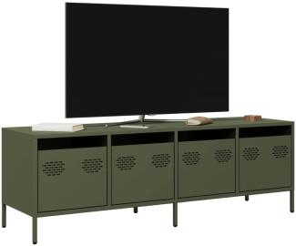 vidaXL TV-Schrank Olivgrün 135x39x43,5 cm Kaltgewalzter Stahl 851308