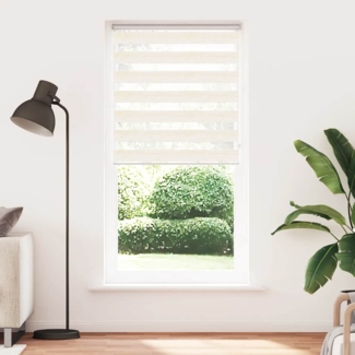 vidaXL Zebrarollo Marmorbeige 105x200cm Stoffbreite 100,9 cm Polyester 4014678