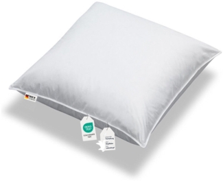 Extra dickes Kopfkissen 2000g 100% neue sibirische Federn 80x80 fest