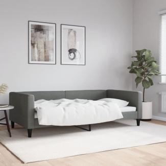 vidaXL Tagesbett Dunkelgrau 100x200 cm Stoff 353989