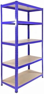 4x Monster Racking T-Rax 90cm Lagerregal Blau mit