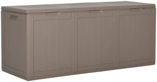 vidaXL Garten-Aufbewahrungsbox 270 L Braun PP-Holzoptik 151232