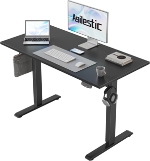 Höhenverstellbarer Schreibtisch 100x60 cm Elektrisch Memory Schwarz