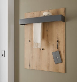 INOSIGN Garderobenpaneel GiRON/CiTY, Wandregal in vier Farben, Flurgarderobe mit Hutablage, mit Kleiderstange und Haken, 100 cm breit