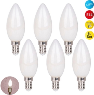 näve LED-Leuchtmittel Daffy, E14, 6 St, Warmweiß, 6er Set