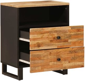 vidaXL Bettkasten Braun 50 x 33 x 62 cm Massivholz Mango 4018306