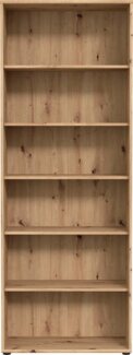 FORTE Tempra2 Regal, Holzwerkstoff, Braun, 73,7 x 197,5 x 34,8 cm