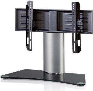 Fernseher TV Stand Ständer Halterung Standfuss Fernsehtisch Monitor Halter Glas