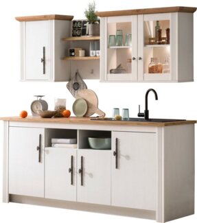 KOCHSTATION Küche KS-Westminster, Breite 204 cm, ohne E-Geräte
