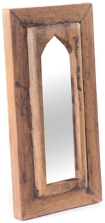 DESIGN DELIGHTS Wandspiegel ORIENT WANDSPIEGEL "YARA", Altholz massiv Holz, 40 cm, Holzspiegel
