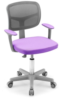 COSTWAY Drehstuhl Kinder Schreibtischstuhl, höhenverstellbar, von 3-10 Jahre