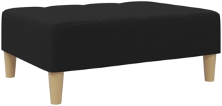 vidaXL Fußhocker Schwarz 77x55x31 cm Stoff 4007391