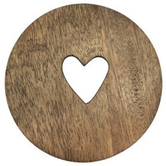 Bastion Collections Geschirr-Set Untersetzer - WOOD - natur