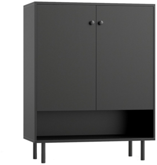 COSTWAY Sideboard, Holz, Küchenschrank mit verstellbaren Ablagen Anrichteschrank