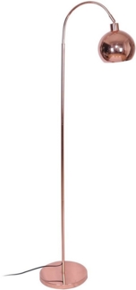 Stehlampe 28 x 60 x 153 cm Kupfer aus Metall mit rundem Lampenschirm