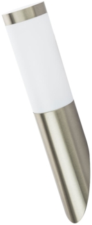 LED Wandlampe, Edelstahl, silber, H 40 cm