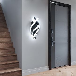 Riserva LED Wandstrahler 22W Energiespar Wandleuchte,kreative Aluminium Lampe,LED Drehleuchte, Kein Flimmern, Augenschutz-Design, für Korridore, Gänge, Cafés