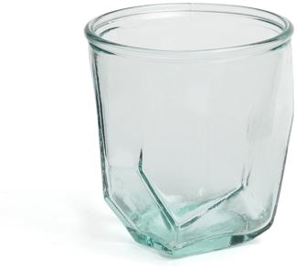 Das Origami Glas - Blau - Blau - 9x9x9cm